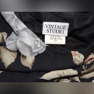 Vintage Studio Black Floral Dress